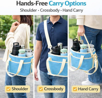 CarrySip™ 4-Cup Drink Carrier Hands Free & Spill Proof