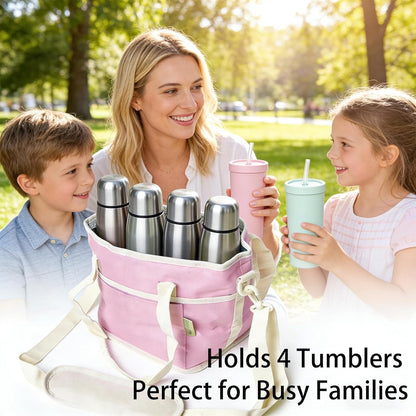 CarrySip™ 4-Cup Drink Carrier Hands Free & Spill Proof