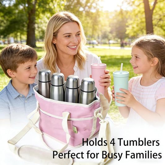 CarrySip™ 4-Cup Drink Carrier Hands Free & Spill Proof