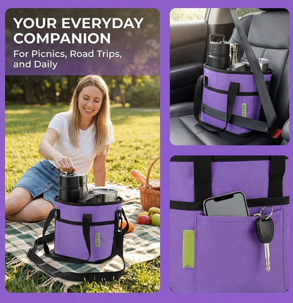 CarrySip™ 4-Cup Drink Carrier Hands Free & Spill Proof