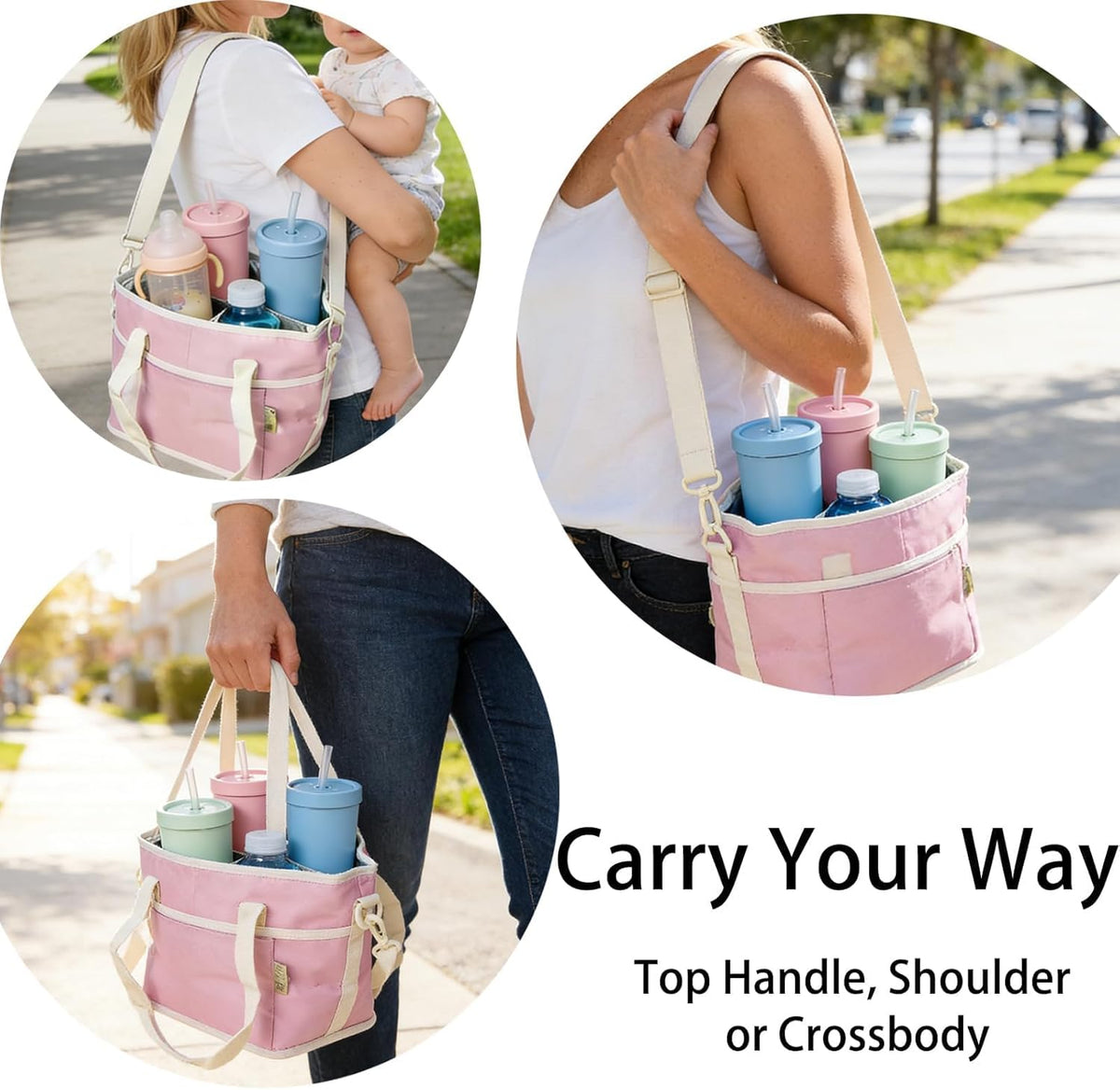 CarrySip™ 4-Cup Drink Carrier Hands Free & Spill Proof