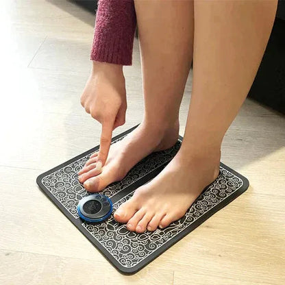 Foot massager for blood circulation and fluid flow