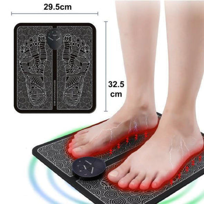 Foot massager for blood circulation and fluid flow