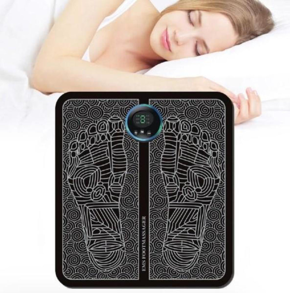 Foot massager for blood circulation and fluid flow